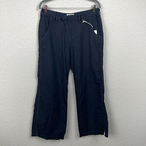 NWT One Teaspoon Black Chambray Dinner Pant Wide Leg Loose Sz S